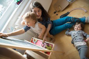 Teo je občas před tabulí trochu nervózní