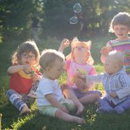 Bublifuková party u nás na hřišti