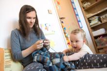 Radost z ukořistěného klubíčka