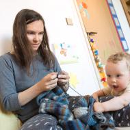 Radost z ukořistěného klubíčka