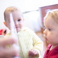 Po dlouhé době se Samuelkou ve farní kavárně