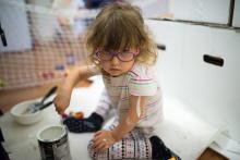 Drsná míchačka barvy