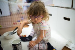 Drsná míchačka barvy