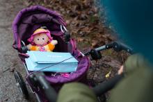 Verunčin kočárek má multifunkční využití