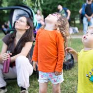 U některých přeletů motorových kluzáků nad našimi hlavami i Radovánek trochu znejistěl