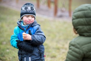 A takhle Vítkovi zrudnou tvářičky, kdykoliv se potká s naší Verunkou ;-)