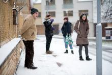 Lepší počasí jsme si na adventní duchovní obnovu ani nemohli přát (ale Vojta, který za námi cestoval po D1, by možná jiného názoru)