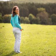 Radost z prvních ušitých dospěláckých kalhot byla veliká, protože padnou jak ušité!