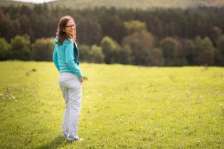Radost z prvních ušitých dospěláckých kalhot byla veliká, protože padnou jak ušité!