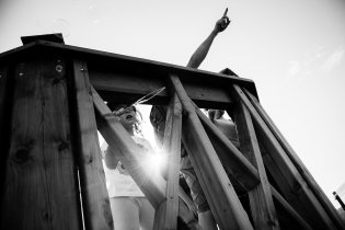 Dělat bubliny z vyhlídky