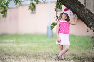 I v Praze - Háje Verunka ochotně pózuje