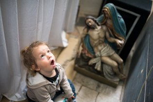 Já budu sedět vedle toho Bůcha a Marie