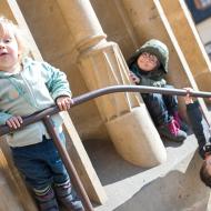 Parkour před kostelem