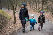 Nedělní pěší výlet do obory, byla zatím asi náš nejdelší společný!