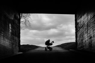 Tom šel s Vikym konečně vyzkoušet novou cyklostezku z obory do Žebětína