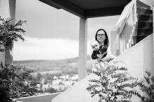 Výhled na Ivančice (a zvažování, kam že se ty dešťové mraky vydají