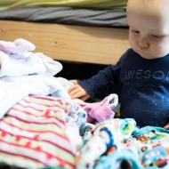 Začínáme látkovat, je potřeba trochu probrat staré hromady plenek