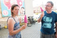 Takovouhle velkou zmrzlinu vám jinde než v Mutěnicích nenatočí