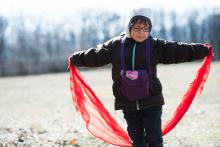 Modelka na louce nad Jinačovicemi