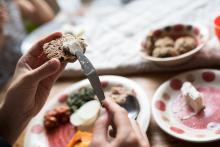 Kešuoořechový rýs a domácí bezlepkové houstičky - mňam!