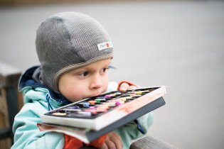 Malování na chodník taky tak