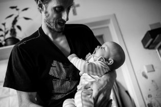 Vikoušku, drž se, ať nespadneš!