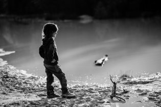 Ač to podle fotky nevypadá, v lomu Seč u Rudice bylo opravdu živo