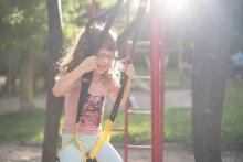 Večerní pohoda na hřišti