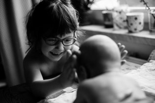 Verunka se role tréninkového sparing partnera ujala velmi zodpovědně