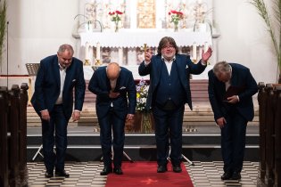 Koncert skupiny Q vox v našem kostele se opravdu vydařil