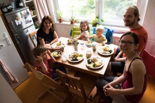 Hurá, máme návštěvu! a po dlouhé době fotíme fotku obědovku