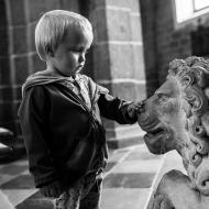 Hladit lva holou rukou je v třebíčské bazilice dovoleno