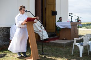 Na mši svaté na Kostelíčku jsme potkali Jožku