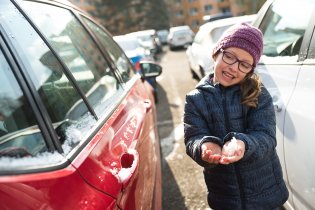 První letošní sníh!