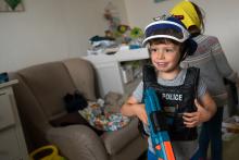 Na návštěvě se ráďa mohl proměnit v opravdového policistu