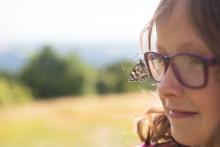 Tento motýl se ukázal být velmi přítulným