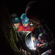 A další poklad, tentokrát ten na konci trasy Upíří kešky