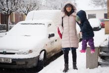 Vikoušek si chtěl vyzkoušet, jaké to je chvíli se lehce snášet na zem jako sněhová vločka