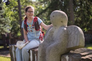 V parku jsme potkali anděla