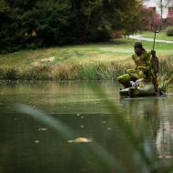 Čekáme na mši v Loučné nad Desnou