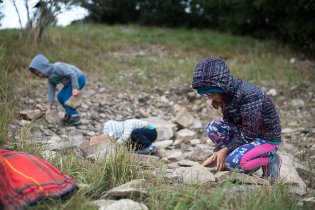 Naše velmi oblíbené místo - kamenné políčko na Veselském Chlumu