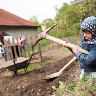 Ráďa se skamarádil s krumpáčem