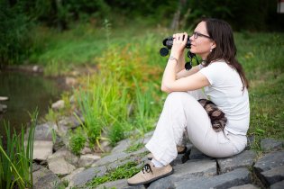 Pozorovat život u Milíčovského rybníka bychom vydrželi klidně celé hodiny (kdyby nás asi po 20 minutách  nevyhnala bouřka)