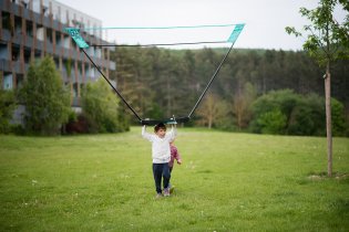 Ráďa vymyslel novou badmintonovou disciplínu