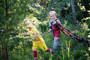 V zákoutích školkové zahrady byly viděny i některé pohádkové bytosti