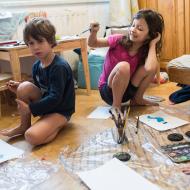 Stává se čas od času, že se pokojíček po ránu promění v ateliér