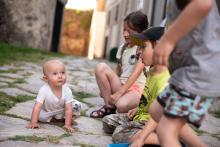 Víteček si i při kontaktu s našimi třemi divočáky zachoval klid a rozvahu