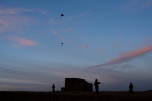 Draromantika při západu slunce