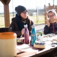 Náš první letošní venkovní obídek