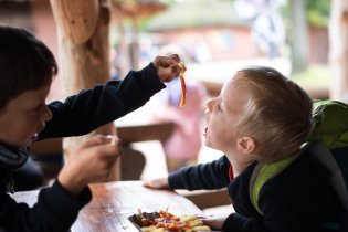 Krmení Vikoušků ve 13.30 v občerstvení u žiraf